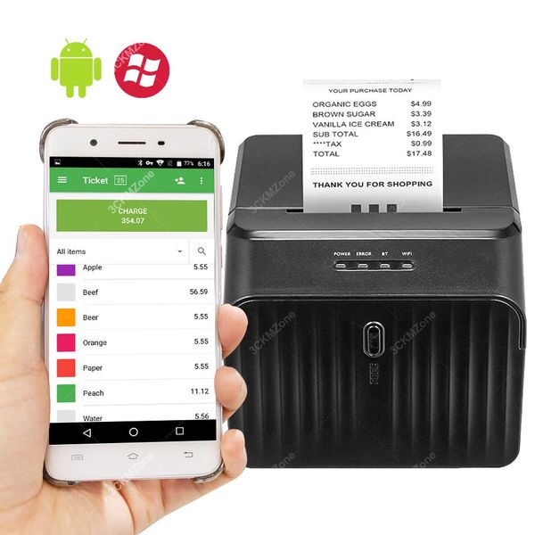 Impressoras gratuitas App Android Loyverse POS POS Bluetooth Impressora Térmica 58mm Mini Printina de Recipimento Térmico Android IOS POS POSTER