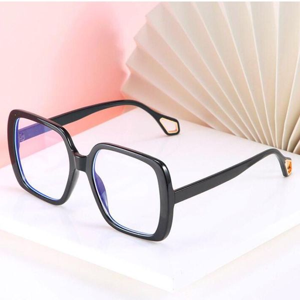 Montature per occhiali da sole Montature per occhiali da miopia ottica alla moda Lenti trasparenti Occhiali da vista quadrati neri Occhiali da vista unici Unisex