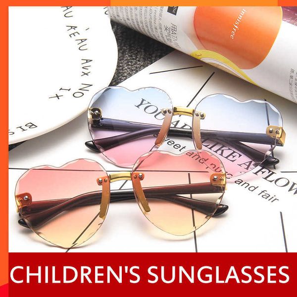 Neue Kinder-Sonnenbrille, modische Baby-Sonnenbrille, trendige Mädchen-Jungen-Sonnenbrille, niedliche Liebes-Sonnenbrille, blendfrei, strahlungsgeschützt