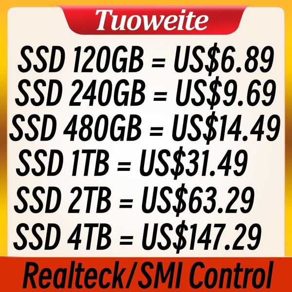 Antrieb Tuoweit SATA3 SSD 4TB 2TB 1TB 960 GB Festkörper -State -Lauf