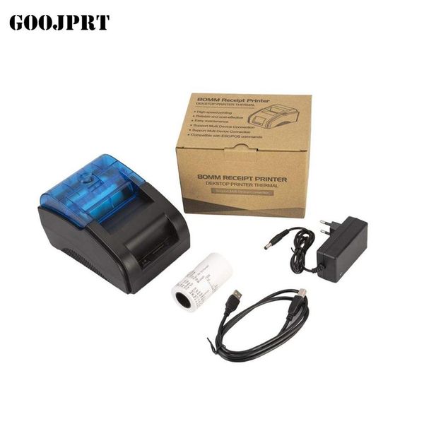 Impressoras goojprt 80mm Printina térmica USB e porta Bluetooth Fácil de conectar com o computador Printina térmica Bluetooth