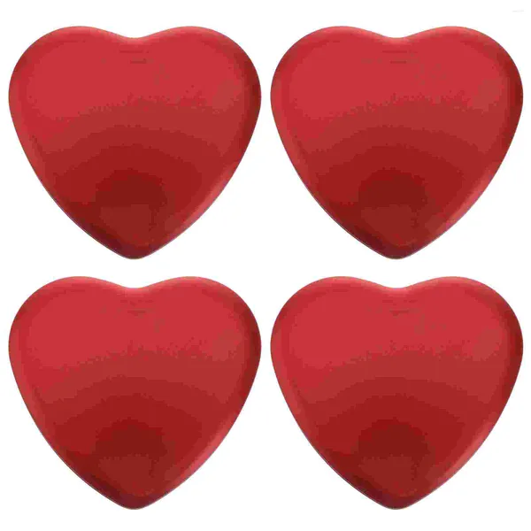 Confezione regalo Scatole per caramelle Scatole per matrimoni Latta Barattolo di cioccolato vuoto Biscotti a forma di barattoli di latta Contenitore a forma di cuore in metallo per San Valentino