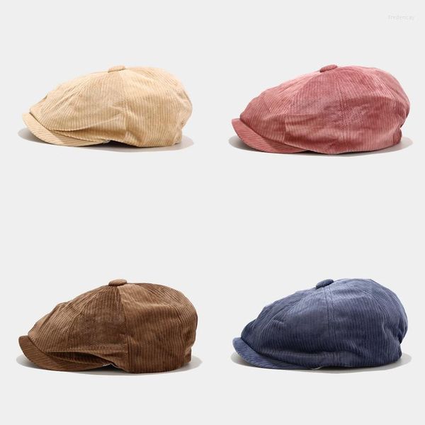 Boinas moda veludo feminino sboy taps masculino de penhor de arco de aro de arco -britânico boné britânico Autumn Spring Outdoor Hats Capberets de férias