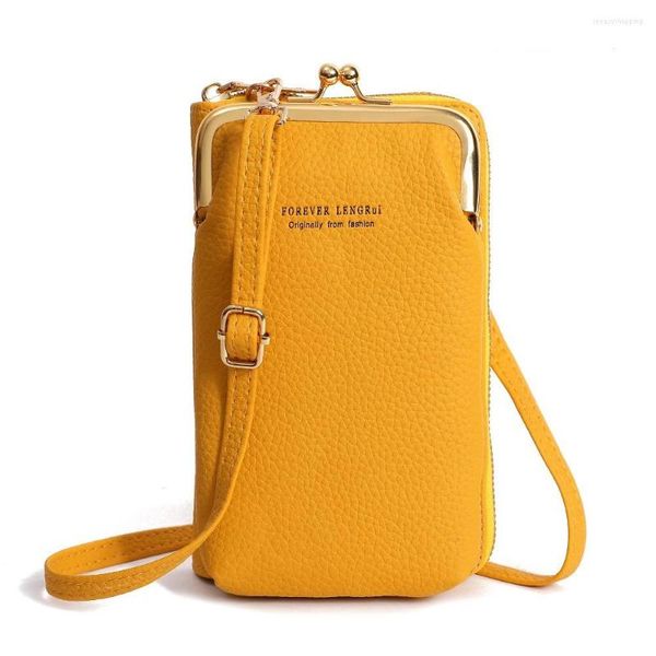 Кошельки Candy Color большой емкость женский кошелек мода Crossbody Mobile Phone Bag Ladies Portable Money Clip Organizer Card Organizer