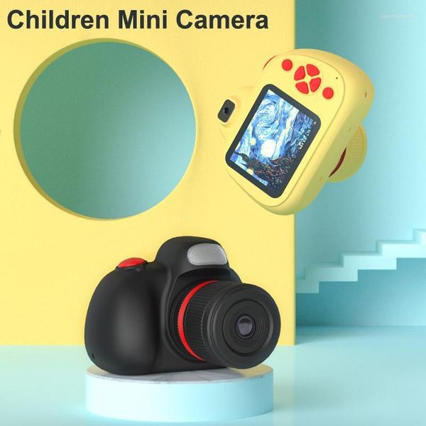 Digitalkameras 2,4 Zoll HD 1080P Aufladbare Mini-Kinderkamera Cartoon Niedliche Spielzeuge Outdoor-Pografie-Requisiten für Kindergeburtstagsgeschenk Wini22