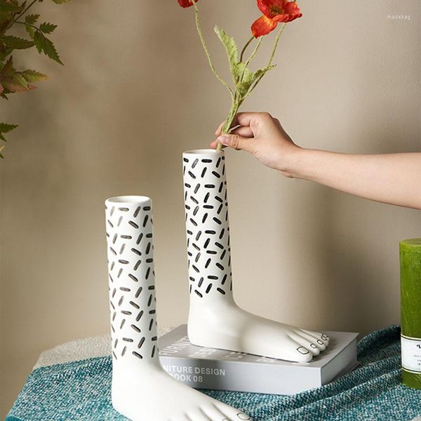 Вазы Тинке творческий левый и правая керамическая ваза