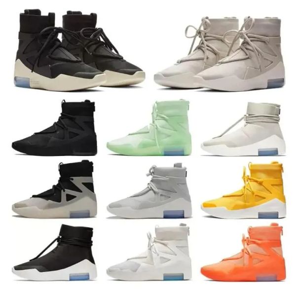 Fog OG Basketballschuhe Modedesigner Damen Herren Stiefel Gelb Orange Pulse String Triple Black Oatmeal Sail White Bone Trainer Fear of God Sneakers 36-46