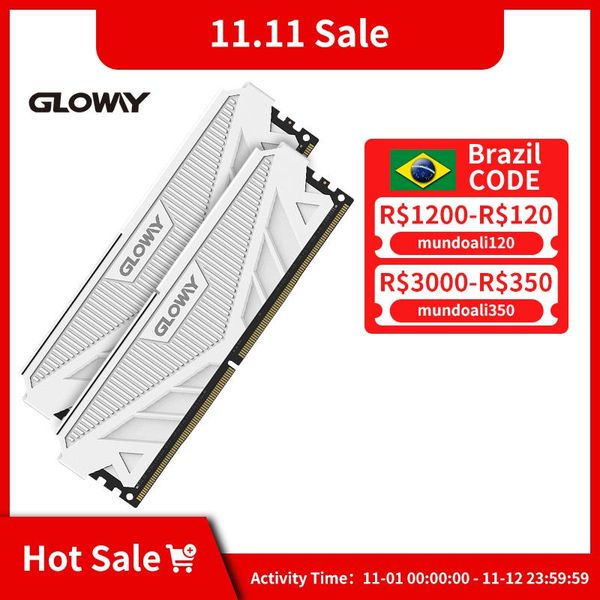 Rams Gloway G1 -Serie DDR4 RAM 8 GB PC Desktop Memory 2x8 GB 3000 MHz 3200 MHz DIMM mit Kühlkörper mit Hochleistungs -Memoria ram DDR4