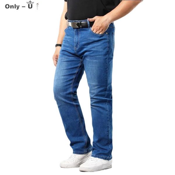 Jeans masculinos 44 46 48 50 Tamanho grande Denim Classic Pocket Fashion Roupas