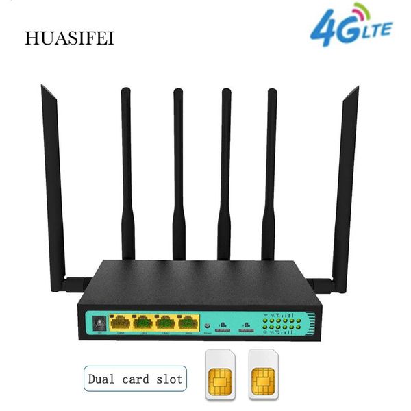 Маршрутизаторы 3G4G LTE Dual SIM -карта маршрутизатора промышленного маршрутизатора CPE 4G LTE Modem WiFi Router с двойным слотом для SIM -карты LAN Port VPN 32 Пользователи