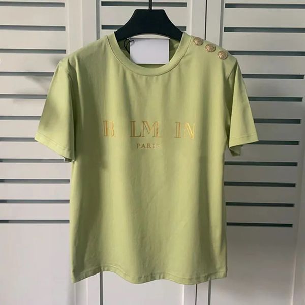 Estate New Paris Ricamo Classico Designer di Lusso Uomo Donna Top Balanciaga T-shirt di marca Lettera Balanciaga Pista Abbigliamento Manica corta Balanciaga t ShirtY190