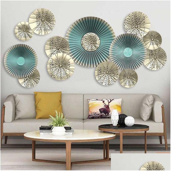 Adesivos de parede criativo 115x58cm 3D Decalques de arte de fãs de estilo europeu Decoração de casa Decoração de quarto de vinil Pôsters de decoração de parede D Dhkwp