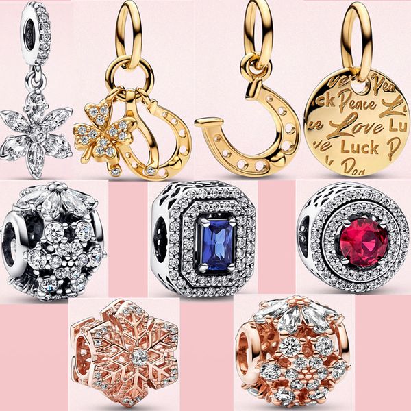 Hot Sale Jewelry Charm 925 Sterling Silver Fit Designer Pandora Pulseira original para mulheres Presente de jóias de casamento Verão