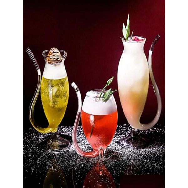 Bicchieri da vino Bar Wiare Vampire Whisky Cup Vetro rosso Creativo Resistente al calore Trasparente Home Tea Milk Con St3576396 Drop Delivery G Dhm2U