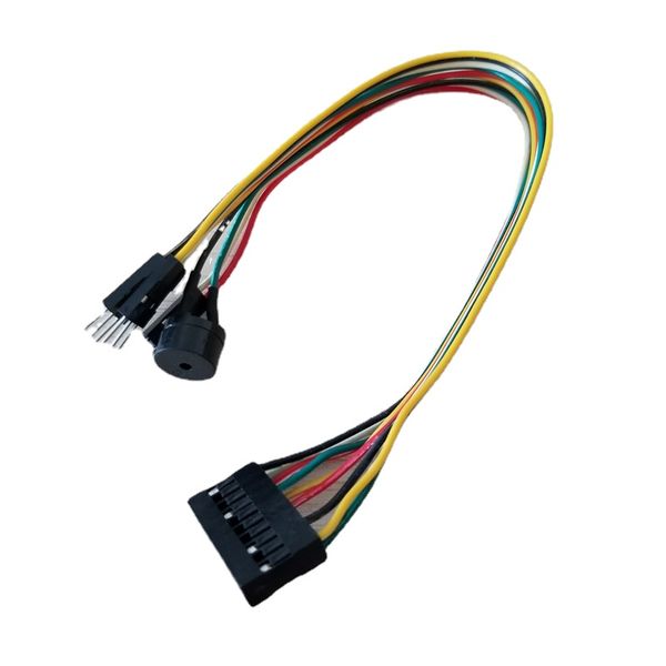 Hepsi bir arada PC DIY ana bilgisayar hoparlörü / Sıfırla Güç Anahtarı / HDD LED jumper hattı düz kablosu ASUS MADERİ için Q-Connector'ı değiştirin
