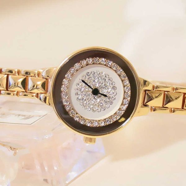 2022 BS All Diamond Watch Wasserdicht Gold Luxusmarke Damen 2023 Reno Femino G230529