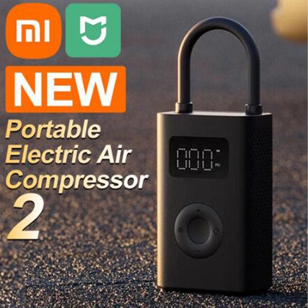 Xiaomi Mini Portable Air Pump 2 Mijia Electric Air Compressor Treasure Type-C Multitool Gonfiatore per Automotive Car Ball