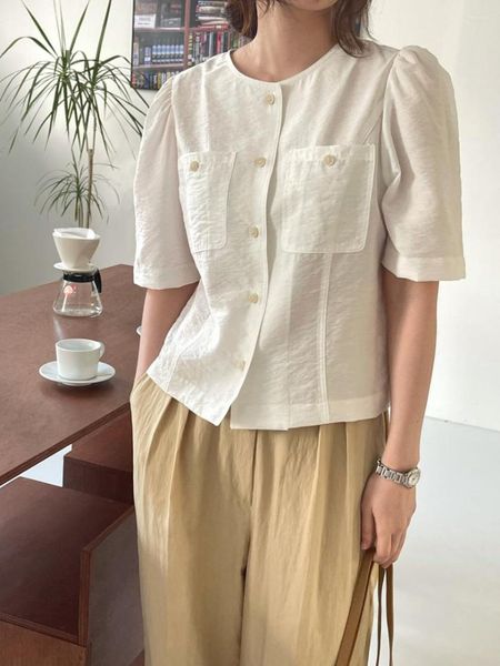 Frauen Blusen Japanischen Stil Büro Dame Casual Button Up Hemd Frauen Sommer Mode Weibliche Elegante Großhandel Drop