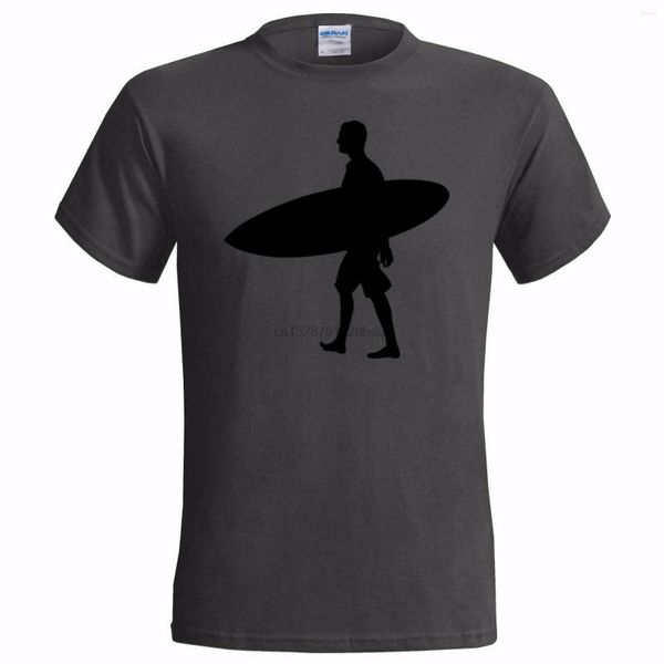 Magliette da uomo CATCH SURFBOARD MENS SHIRT Stampa TeesT SURF SURF SEA BOARD Vendita all'ingrosso SURFER DUDE SILHOUETTE