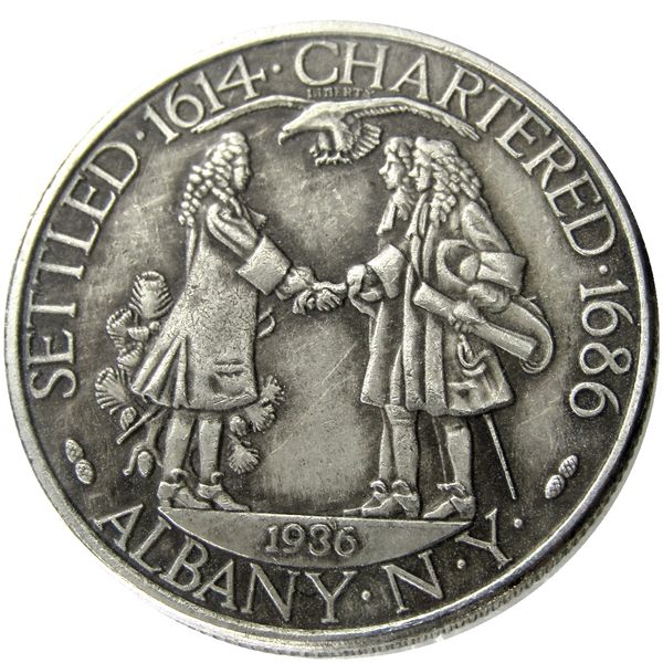 EUA 1936 Albany comemorativo de meio dólar prateado copia moeda