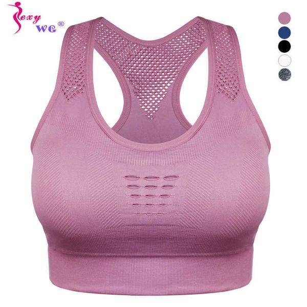 Bras Sexywg Top Athletic Running Sports Bra Brassiere Wym Gym Fitness Women Women High Iless Impact Scalhed Tanks Rest Tanks J230529