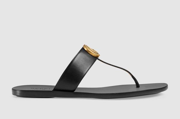 Ciabatte infradito in pelle di design di lusso Uomo Donna Scivoli doppia G Summer Beach Indoor Outdoor Slide Flat Classic Flip Flop Web Straps Sandali