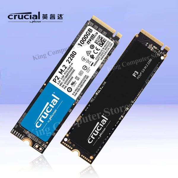 GUIDA SSD cruciale P3 più/P3/P5 Plus 500G 1000G 2000G 4000G PCIE 3D NAND P2 250G NVME M.2 STATO SOLID DRIVE ORIGINALE E NUOVO