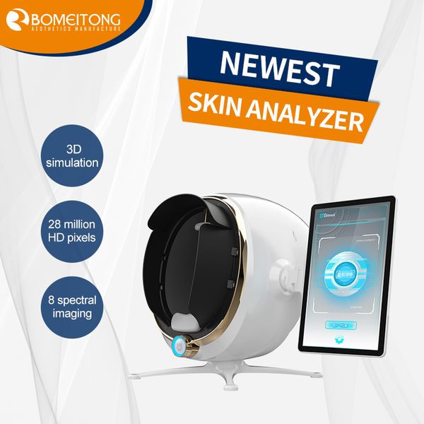Analizzatore di skin tester digitale wireless per scanner per il viso con lampada in legno per il cuoio capelluto