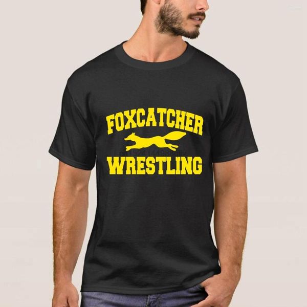 T-shirt da uomo Camicia Nera Adulti Ispirata da Catcher Wrestling Splicing Hipster Maniche corte Tricko Senza fibbia Tee Metal Cotton