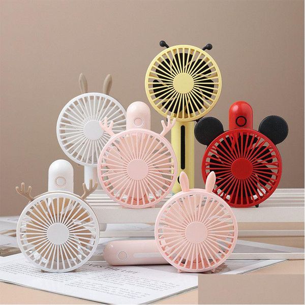 Altre forniture per feste festive Mini ventilatore pieghevole portatile Ricarica USB Fresco rimovibile rotante Estivo Ventole tascabili all'aperto Drop D Dhvud