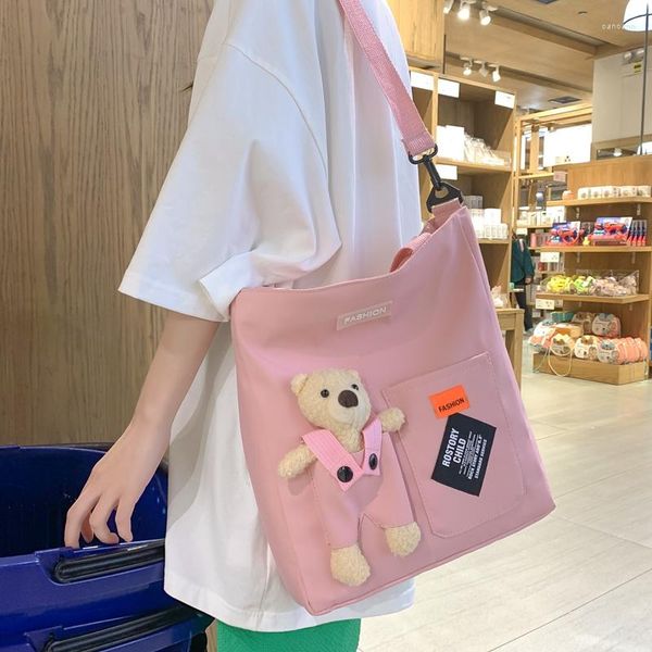 Вечерние сумки большие моды модные сумки для плеча школьной сумки школьной школьной сумки холст японский хараджуку мессенджер для девочек милая сумочка