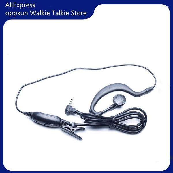 Walkie Talkie OPPXUN 2 Pin Kopfhörer Mic 3,5mm 1-Pin Y Stecker Ohrhörer Für Vertex VX160 VX-168 VX-5R Yaesu FT-50R FT-60R FT-250R