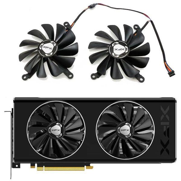 Pads 95mm 4pin CF1010U12S DC Fregia di raffreddamento 12V per XFX Radeon RX 5700 XT 8GB Thicc II Ultra / 5700 8GB DD Ultra