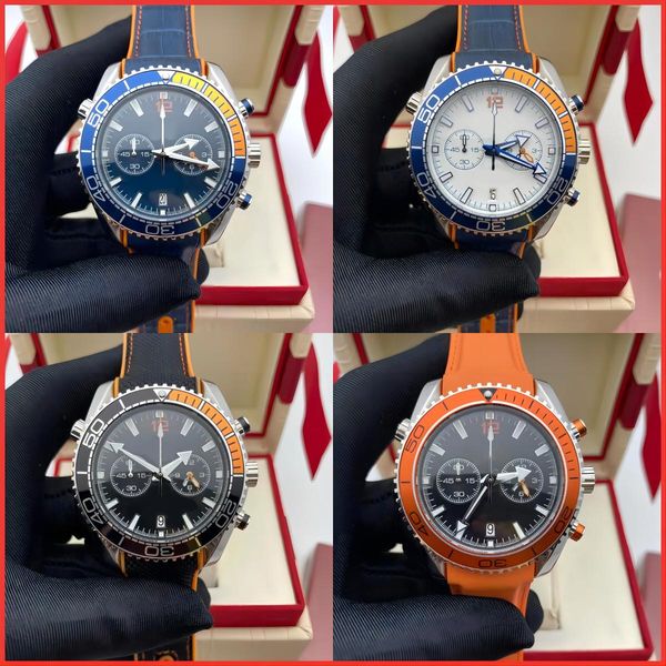 Мужские часы для мужчин ВК Кварцевые часы мужские часы дизайнерские часы 42 мм модные часы кожаный ремешок роскошные часы Montre de luxe наручные часы omg наручные часы
