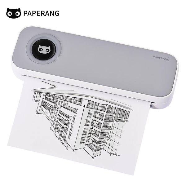 Impressoras Paperang F2S A4 Impressora portátil de impressão térmica BT Viagem BT Photo Photo Impressor Support 4/8 de polegada para o escritório em casa