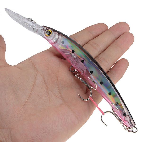 Esche Esche 1 pezzo / lotto Big Minnow Nuoto profondo duro 17 cm 25,7 g Isca esca artificiale a manovella Pesca attrezzi da pesca P230525