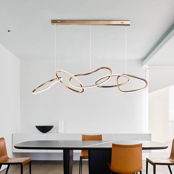 Lampadari Modern Led Nordic Luxury Decor Lampadario a soffitto Illuminazione Creative Dining Restaurant Lampade di personalità minimalista