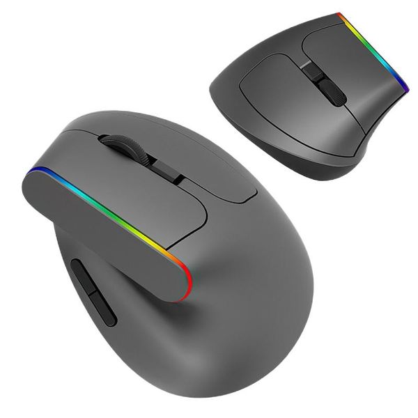 Ratos sem fio mouse 2.4g 1600 dpi ratos ópticos mão direita ratos verticais ergonômicos mouse de jogo vertical para computador portátil