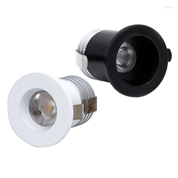 Luzes de teto 2pcs de qualidade 3W luminária LED lâmpada recuada mini gabinete de destaque para jóias de quarto montado