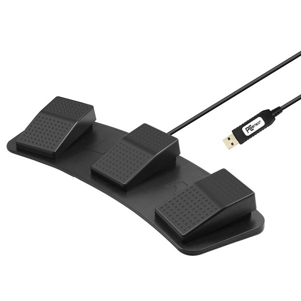 Gadgets yükseltilmiş USB Üç Ayak Pedalı PC Oyunu Ayak Pedalı Klavye Eylem Anahtarı Pedalı 3 Pedal Kontrolü Özel Oyun Ekipmanı Fare