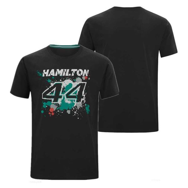 T-shirt da uomo T-shirt F1 Formula One Lewis Hamilton Team Racing Car Stampa 3D Uomo Donna Moda T-shirt oversize