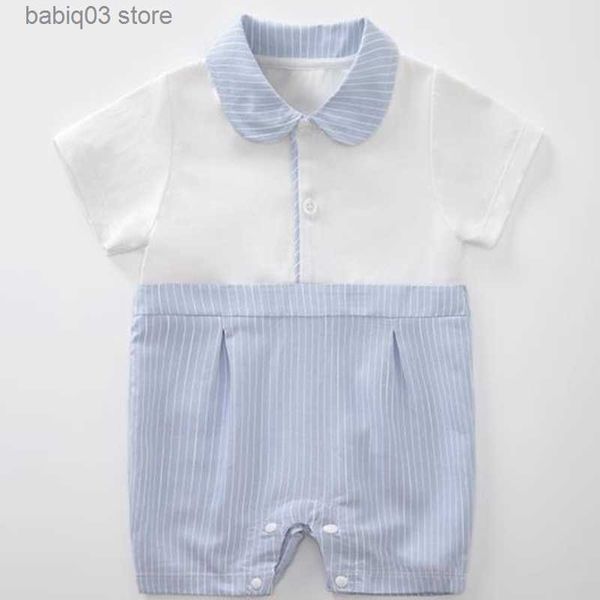 Pagliaccetti Bambini Estate Outfit Abbigliamento Neonato Pagliaccetto Spagnolo Infantile Tuta Generale Vestiti di compleanno per bambini Gentiluomo Bambino Bambino T230529