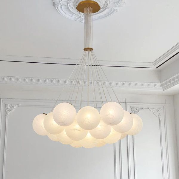 Pendant Lamps Planet Lamp Bubble Ball Chandelier Glass French Light Luxury Modern Magic Beans Cloud Moon Living Room Main