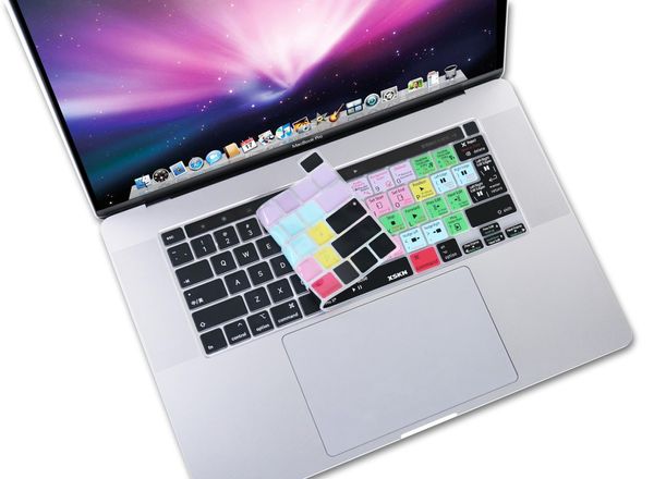 Copri XSKN Final Cut Pro X Shortcuts Copertina per tastiera per il nuovo MacBook Pro 13.3/16 pollici barra touch A2141 A2338 M1 A2251 A2289