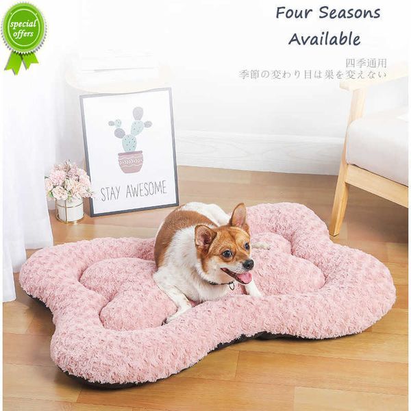 Nuovo nuovo stile letto per cani rosetta osso spesso super morbido gatto letto per cani pad peluche grande cane piccolo gatto tappetino accessori per cani