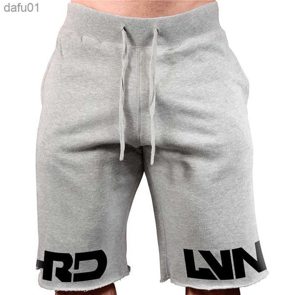 Pantaloncini da uomo Nuovi uomini Cotton Beach Shorts Bottoms Palestre Fitness Bodybuilding Uomo Casual Fashion Print Jogger Workout Pantaloni corti Pantaloni sportivi L230520