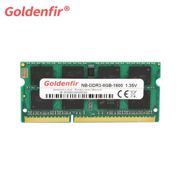 Rams GoldenFir DDR3 2GB/4GB/8GB1066MHZ 1333 МГц 1600 МГц PC38500 PC310600 PC312800 SODIMM память память Memoria RAM для ноутбука для ноутбука