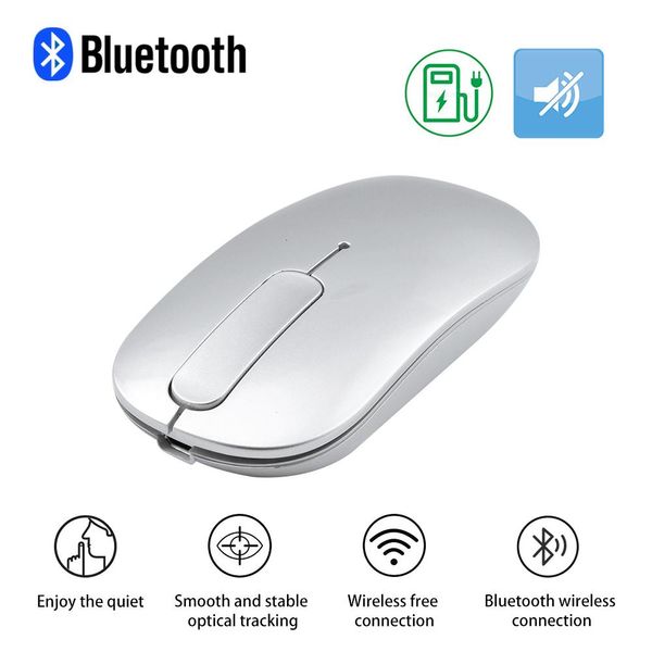 Mäuse Bluetooth Drahtlose Maus Wiederaufladbare Touch Scroll Computer Maus Stille Ergonomische Schlanke PC Mause Optische Mäuse Für Macbook Laptop