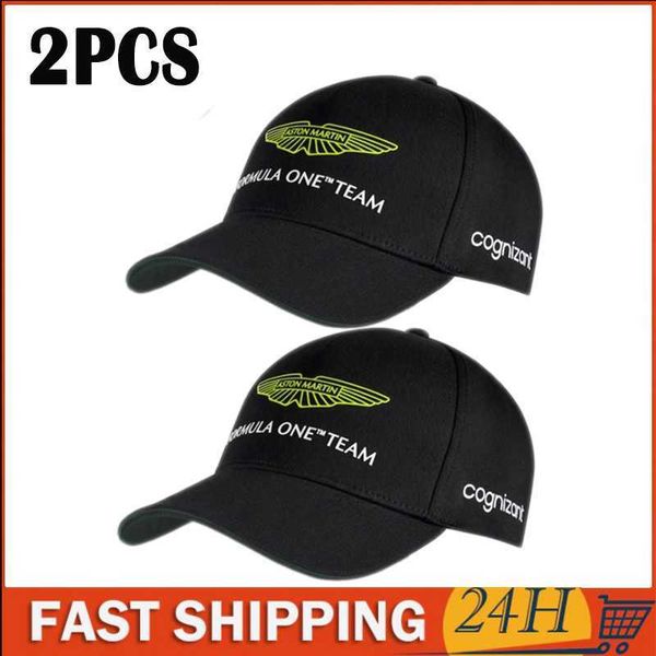 Snapbacks 2 PCS 2023 Aston Martin F1 Yarış Takımı Alonso Beyzbol Kapağı Kadınlar Erkek Beyzbol Kapağı G230508