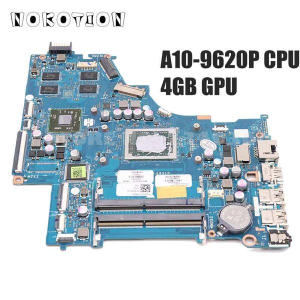 Anakart Nokotion Laptop HP 15bw 924722601 924723001 924723601 CTL51 53 LAE831P A109620P /A129720 CPU+ Grafikler